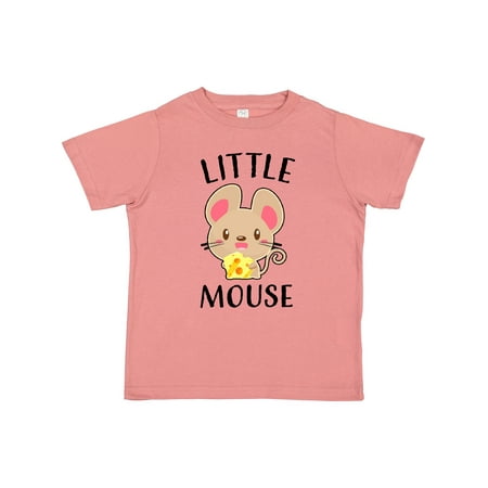 

Inktastic Little Mouse with Cute Mouse Holding Cheese Gift Toddler Boy or Toddler Girl T-Shirt