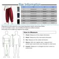 thumbnail image 4 of Men's Casual Loose Solid Color Linen Pants, Cotton Linen Wide Leg Harem Trousers Chinese Style for Bohemian Fashion and Comfort,Red,3XL, 4 of 8