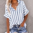 thumbnail image 2 of Aricy summer tops for women short sleeves V Neck T Shirts Trendy Casual Loose Tunic Tops Blouses Pullover Cozy Fashion Tunic Tees, 2 of 5