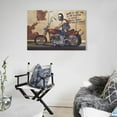 thumbnail image 5 of Ape Hanger Days Motorcycle Rider Poster David Mann Art Poster Canvas Painting Decor Wall Print Photo Gifts Home Modern Decorative Posters 24x36inch(60x90cm), 5 of 6