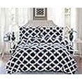 thumbnail image 3 of Comforter with 2 Pillow Shams Goose Down Alternative Ultra Soft Microfiber Navy Color King Size, 3 of 4