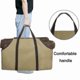 thumbnail image 4 of Log Storage Holder Carrier Canvas Firewood Bag Durable Tote Bag - B, 4 of 5