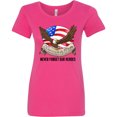 thumbnail image 3 of Inktastic Memorial Day Never Forget Our Heroes Bald Eagle Women's T-Shirt, 3 of 5