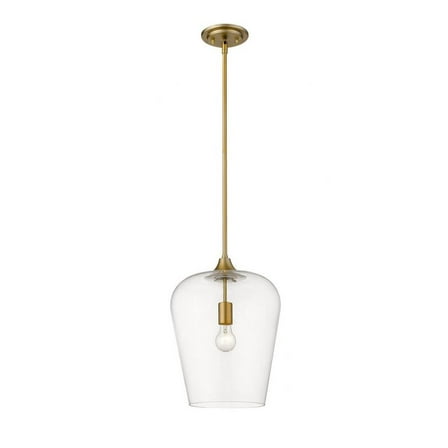 1 Light Pendant in Shabby Chic Style 12 inches Wide By 16.25 inches High-Olde Brass Finish Bailey Street Home 372-Bel-4185915