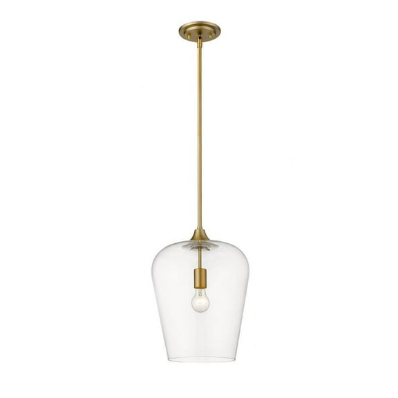 1 Light Pendant in Shabby Chic Style 12 inches Wide By 16.25 inches High-Olde Brass Finish Bailey Street Home 372-Bel-4185915