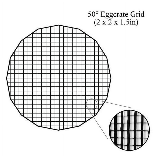 Fotodiox EZP-DLX-GRD-36 36 in. Eggcrate Grid for EZ-Pro DLX Parabolic Softboxes