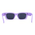 thumbnail image 4 of Classically Square Narrow Rectangle Plastic Womens Sunglasses Purple Black, 4 of 4
