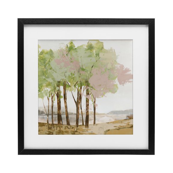 Stupell Industries Contemporary Spring Awakening Forest Black Framed Print Under Glass, 13 x 13, by Ian C.