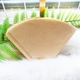 thumbnail image 2 of 100Pcs Fan Shaped Drip Coffee Filter Bag Portable Home Office Cafe Paper Cones, 2 of 9