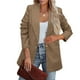 thumbnail image 2 of Chaquetas de traje para mujer,Chaqueta de traje para mujer, Blazers largos largos para mujer, Blazer de mujer con claridad notable, 2 of 6