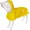 Yellow, variant on Waterproof Dog Raincoat, Adjustable Reflective Lightweight Pet Rain Clothes with Poncho Hood (X-Large, Blue)