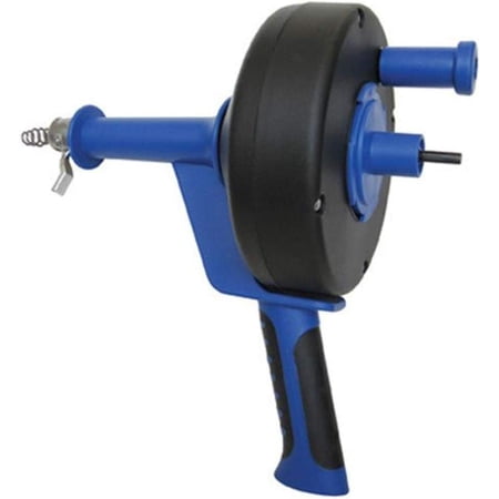 Cobra 86250 1/4-Inch by 25-Feet Pistol Grip Power Drum Auger No Size BLUE & BLACK
