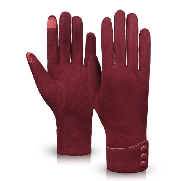 Ounissouiy Manoplas de barra de bicicleta Guantes de pantalla táctil Unisex Antideslizante Protección contra la frialdad Manos Accesorios Ropa deportiva Suministros térmicos Tipo 1 Ounissouiy HA060059-01B