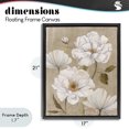 thumbnail image 4 of Stupell Industries Traditional Rustic Magnolia Blooms Black Floating Frame Canvas Art, 17 x 21, by Carol Robinson, 4 of 8
