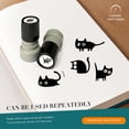 thumbnail image 7 of 2026 Novelty Cute Black Cat Kitten Stamps for Stamp Cards,Mini Stamps Teacher Reward Stamp, Letters and Diaries Decorative Mini Stamps (A), 7 of 7