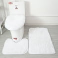 thumbnail image 4 of Enqiretly 3x Prompt And Strong Absorption Bath Rug Set Soft Texture Exquisite Crafted Anti-slid Bottom Orange 1Set, 4 of 6