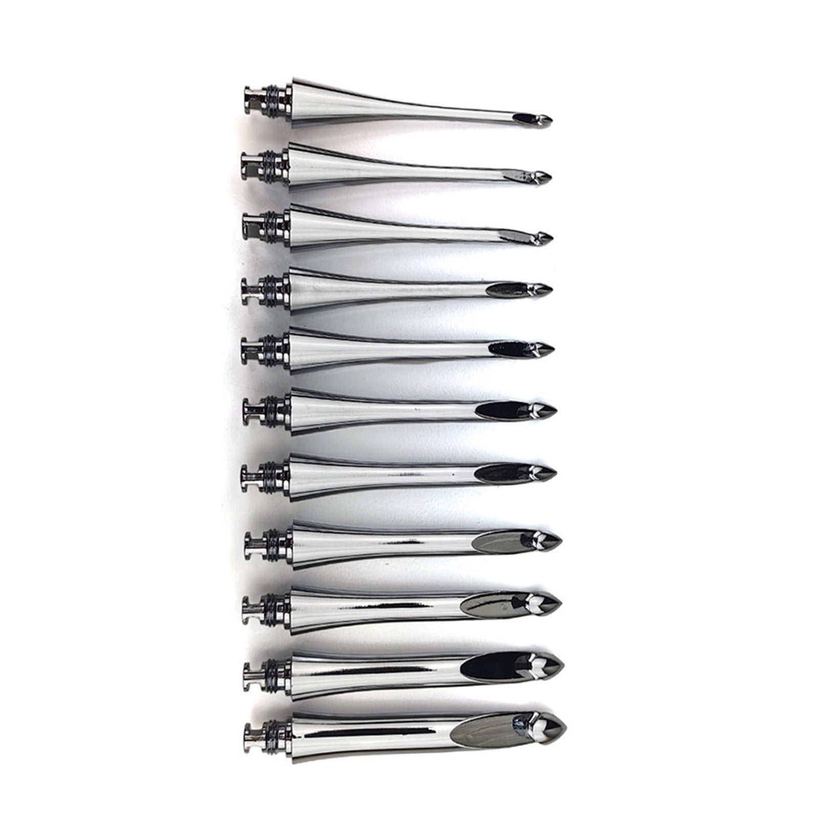 Aluminum Crochet Hook Knitting Tool with 12 Size Interchangeable Tip Ergonomic Handle Crochet Needle 3.0mm-9.0mm