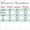 thumbnail image 5 of Hip Hop 50s Shop Womens Letterman Cardigan Sweater Long Sleeve Knit V-Neck Button Down - Small/White R, 5 of 5
