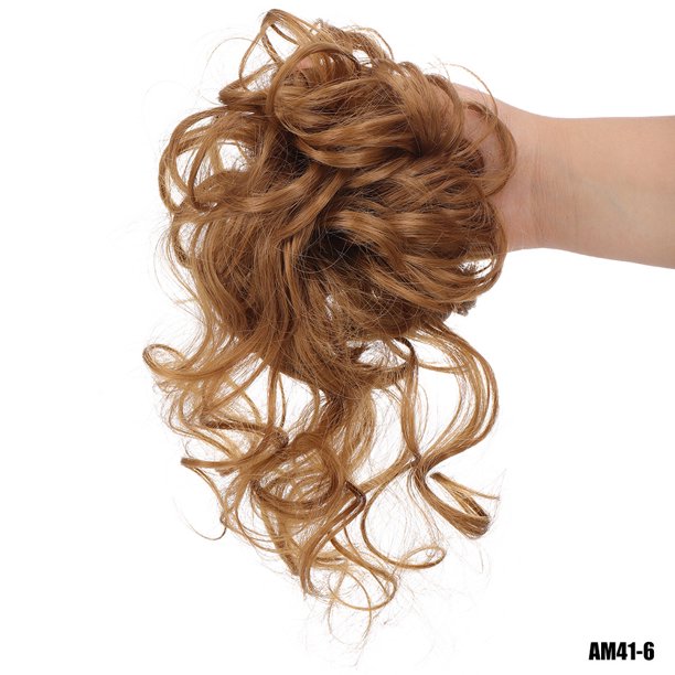 Nvzi diadema elástica para peluca, diámetro 4,72 pulgadas, longitud 9,84 pulgadas, cabello largo ondulado con accesorios para cabello rizado, accesorios para cabello pre-enrollados con volumen, A004
