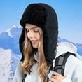 thumbnail image 2 of Diufon Women's Plush Warm Hat Ladies Winter Windproof Thickened Hats Fleece Lined Outdoor Ski Cap, 2 of 5