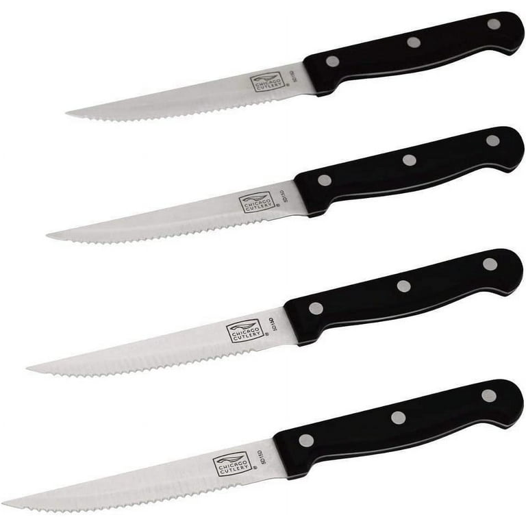 Chicago Cutlery Essentials 4 Pc Steak Knives - Black - On Sale - Bed Bath &  Beyond - 31262775