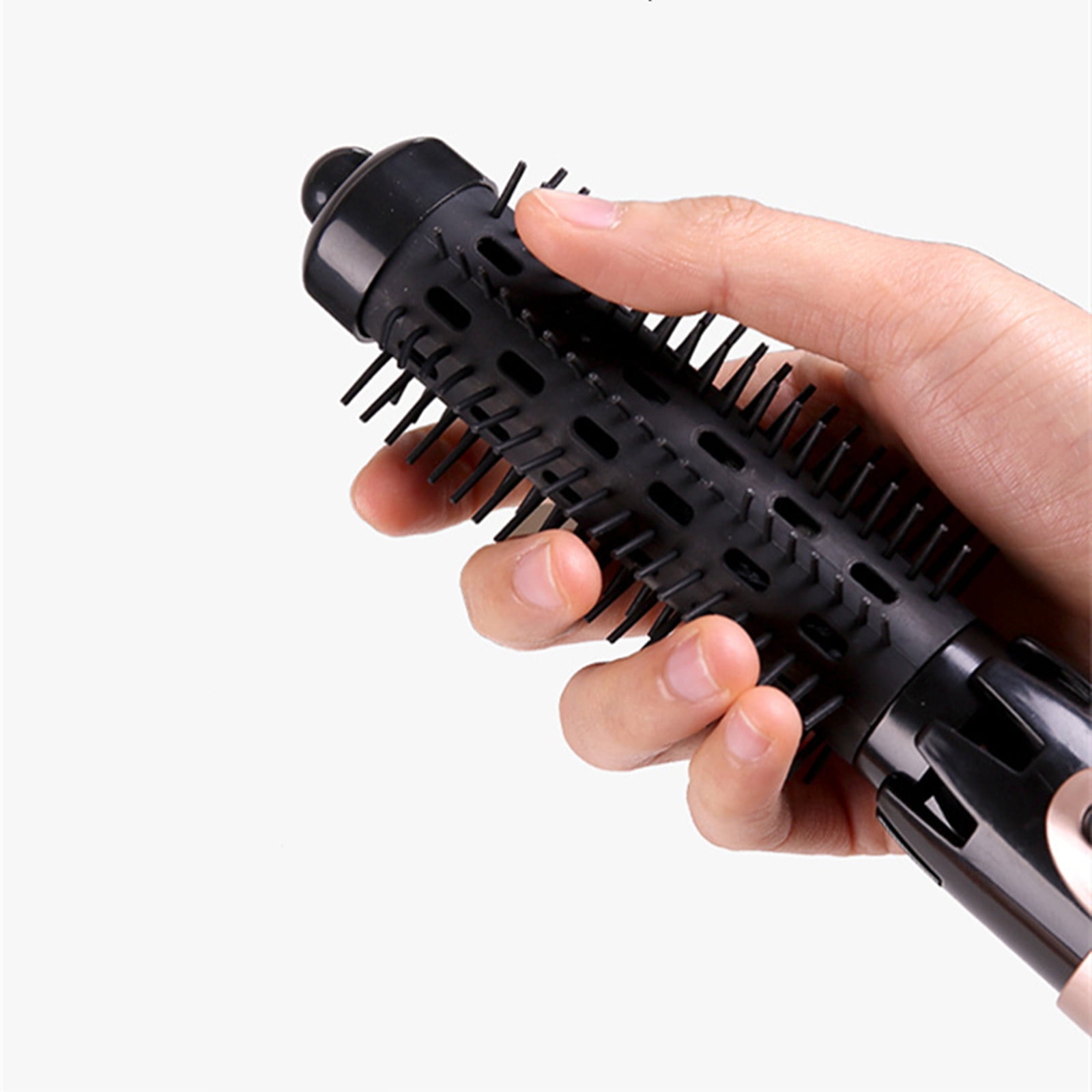 SPOORYYO Hair Dryer with Brush - Auto-Rotate Detangle Hot Brush with 4 Heads for Drying, Straightening, and Volumizing