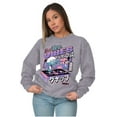 thumbnail image 4 of The Smurfs Cool Kanji DJ Comic Panels Unisex Plus Size Sweatshirt Brisco Brands 2X, 4 of 5