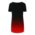 thumbnail image 5 of Giftesty Blouses for Women Dressy Casual Fashionable Women's Summer Printing V Neck T-shirt Short Sleeved Casual Tops, 5 of 5