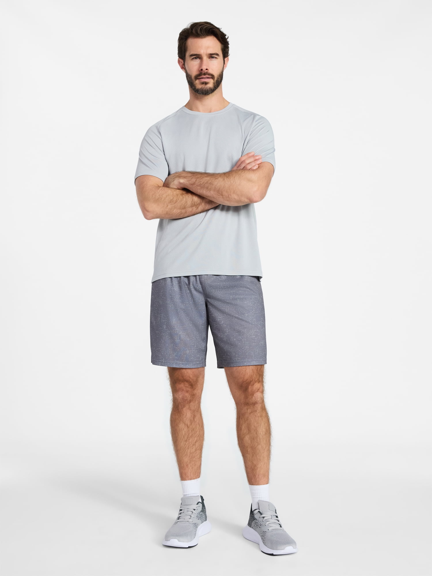 Athletic Works Men's and Big Men's Active Mesh Shorts, 9" Inseam, Sizes XS-5XL