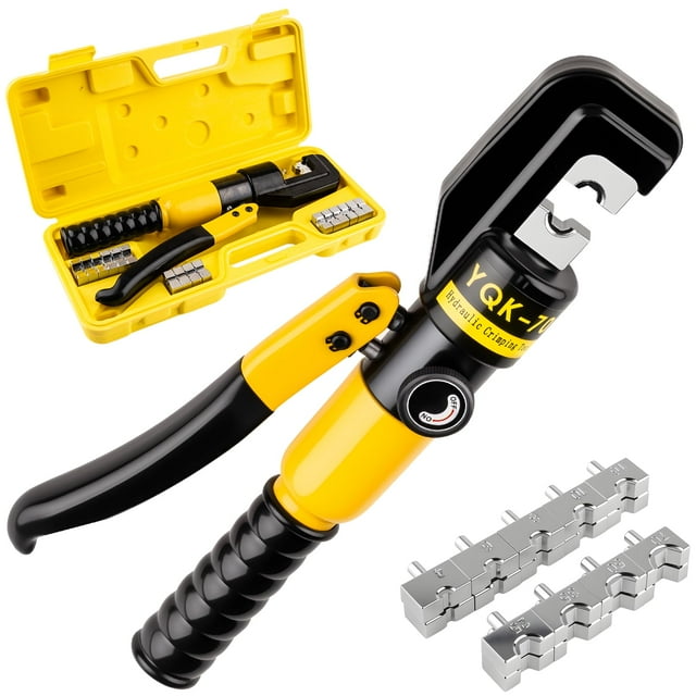 Herramienta de prensado hidráulico Cesilili 12-2/0 AWG con 9 pares de troqueles