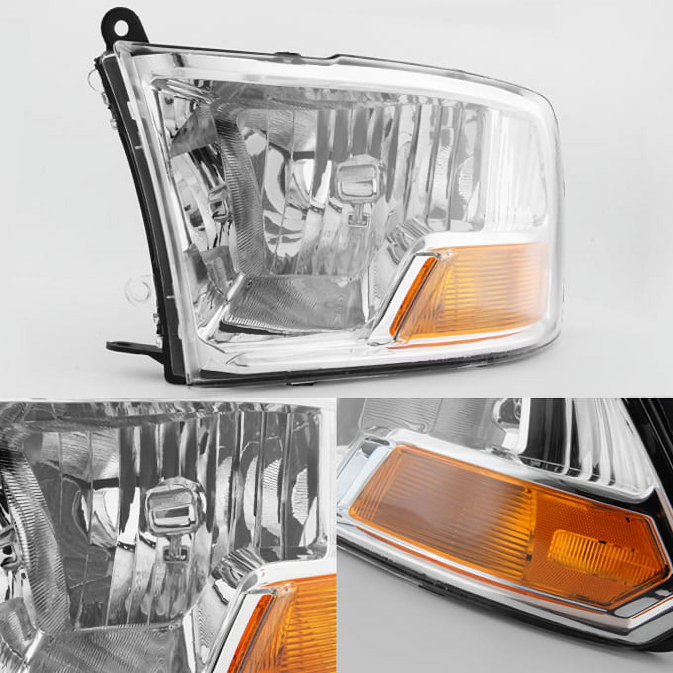 AKKON - For 2009-2018 Ram 1500 2010-2018 Ram 2500 3500 Pickup Truck Headlights Front Lamps Direct Replacement Left+Right