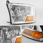 AKKON - For 2009-2018 Ram 1500 2010-2018 Ram 2500 3500 Pickup Truck Headlights Front Lamps Direct Replacement Left+Right