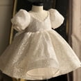thumbnail image 1 of Vestido de princesa para niña, vestido de lentejuelas blancas, vestido de bebé, vestido de cumpleaños para niña, vestido de princesa, 1 of 6