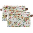 thumbnail image 2 of GZHJMY Vintage Flower Storage Basket, Durable Canvas With Handles Large Collapsible Storage Bins Boxes for Home Office - 1 Pack Collapsible Organizer, 2 of 7