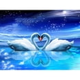 thumbnail image 1 of Pintura de diamante (DE7964) Kit 5D Cuadros de diamantes de imitación DIY Swan Lake Square 20X30cm FLhrweasw Nuevo, 1 of 1