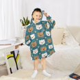 thumbnail image 6 of joogoo Wearable Blanket Hoodie for Bears Stars Flannel Sherpa Pocket 3-14 YR S, 6 of 7
