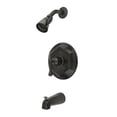 thumbnail image 4 of Kingston Brass KB4632BL English Vintage Tub with Shower Faucet, Polished Brass, 4 of 4