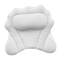 thumbnail image 3 of Almohada de baño Cojín de bañera Cómoda almohada de bañera con ventosa Relajante Blanco, 3 of 9