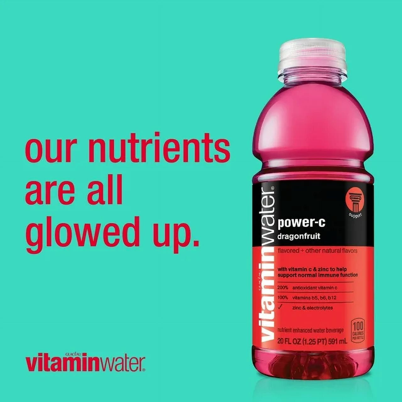 Vitaminwater Power-C Dragonfruit, 20 Oz Bottle
