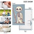 thumbnail image 6 of SKYSONIC 2 PCS Mage Skull Bath Towels Set 16"x28", Cotton Face Towel Water Absorbent Lightweight Quickdry Hand Towels for Bathroom Ktichen Travel Gym, 6 of 7
