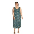 thumbnail image 2 of Terra & Sky Women's Plus Size Swing Tank Dress, 2 of 6
