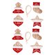 thumbnail image 1 of Juego de 8 adornos de madera de Navidad, adornos de madera de estrella de granja, decoraciones de árbol de Navidad de madera con cuerda de arpillera, adornos colgantes decorativos para, 1 of 6