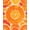 Orange, Pattern 1, variant on Flatwoven High Traffic Area Rug, Citrus Wheel Interlocking Circular Decor, Non Slip, Stain Resistant, Washable Area Rugs for Living Room, Bedroom(Orange, 2X3)