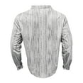 thumbnail image 2 of Mens Corduroy-Shirts with Pocket Long Sleeve Button-Down Collar Tshirts Shirt Trendy Stripe Printed Slim Vintage Cowboys Going-Out Tops, 2 of 7