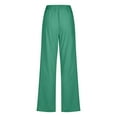 thumbnail image 4 of Generic Womens Casual Linen Pants Lightweight Drawstring Elastic Waist Spring Summer Beach Slacks Comfy Trousers, 4 of 5