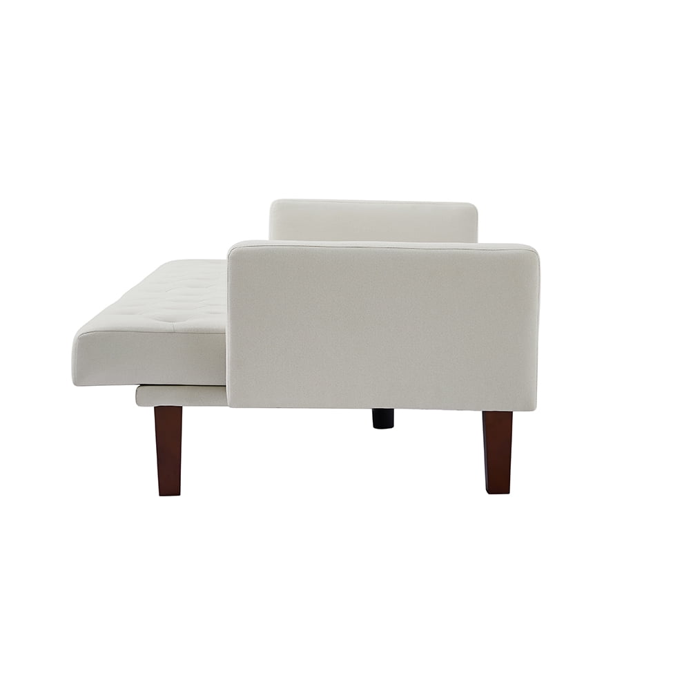 Resenkos 75" Linen Fabric Sleeper Sofa Bed Convertible Loveseat Futon Folding Sleeper Sofa Bed Beige Resenkos 75" Linen Fabric Sleeper Sofa Bed Convertible Loveseat Futon Folding Sleeper Sofa Bed Beige