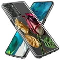 thumbnail image 2 of MUNDAZE LG K51 Rouge Jaune Roses Séchées Étui de Téléphone Double Couche, 2 of 6