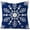 Blue, variant on Haliyee Christmas Snowflake Pillow Covers 18"x18"，Christmas Cushion Hugging Case Linen Home Sofa Christmas Decoration 1PCS