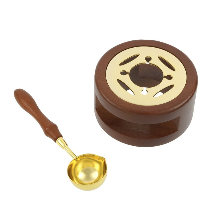 Electric Wax Seal Warmer Kit - Black, Includes Spoon & Tweezers For DIY Wax Seals On Invitations