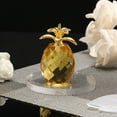 thumbnail image 2 of Vikakiooze Home Decor , Pineapple Crystal Glass Figure Paperweight Ornament Feng Shui Decor ion, 2 of 8